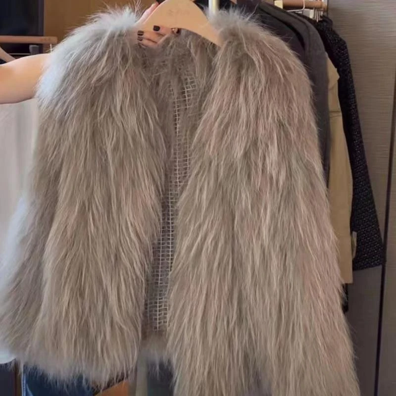 徐秋阳 小海豹 手工编织高级定制毛毛外套