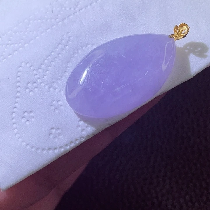 颈饰18K金镶嵌翡翠翡翠