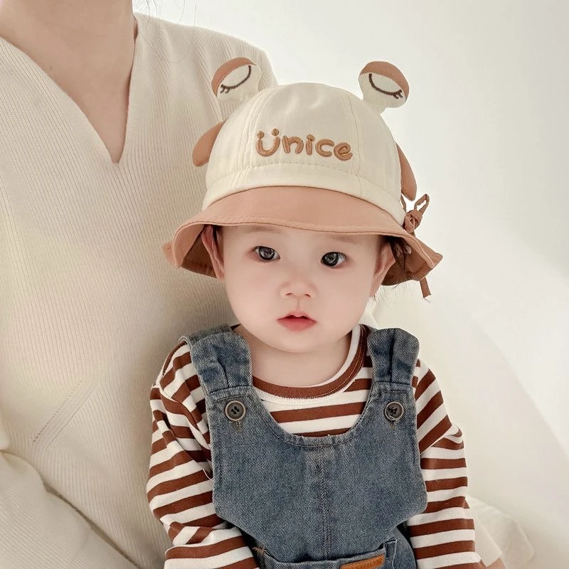 婴儿帽子春秋薄款新生儿胎帽男宝宝遮阳婴幼儿女防晒盆帽秋冬季