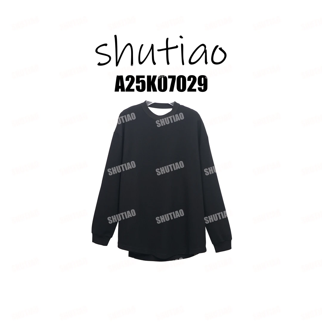【SHUTIAO】2025秋冬：新款小众设计款T恤A25K07029