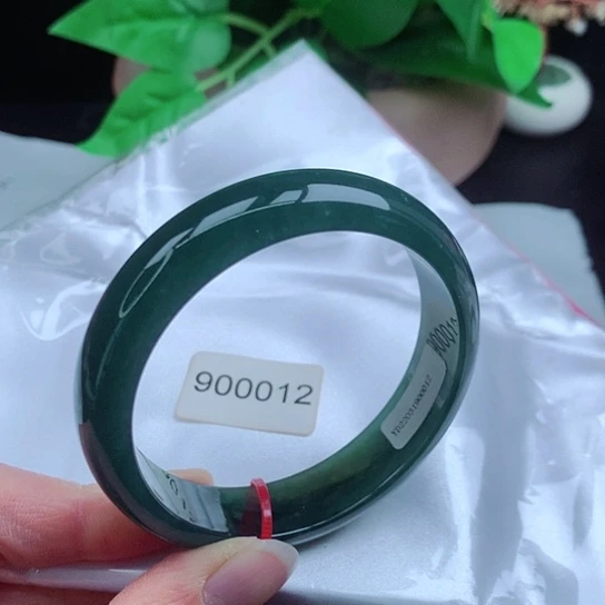 翡翠手镯未镶嵌     正圈57 深蓝色