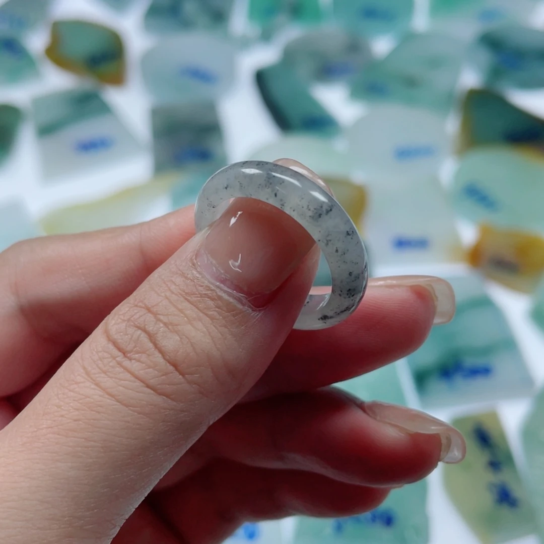 定制翡翠未镶嵌天然翡翠A货18 19号圈口