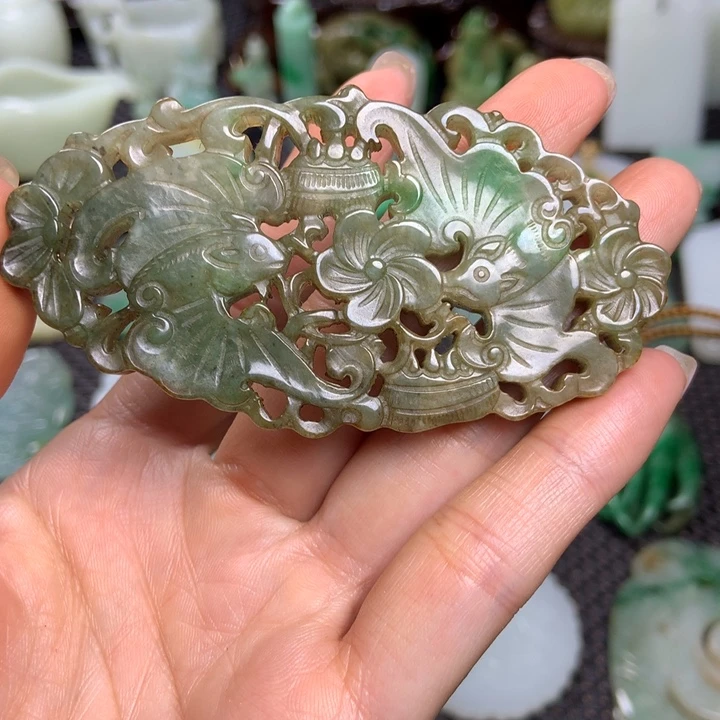 未镶嵌挂件翡翠清