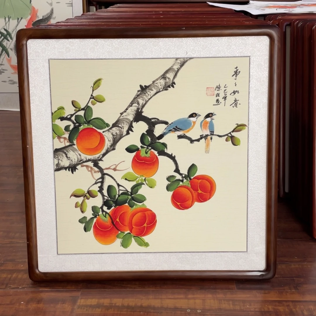 国画带框尺寸63*63厘米