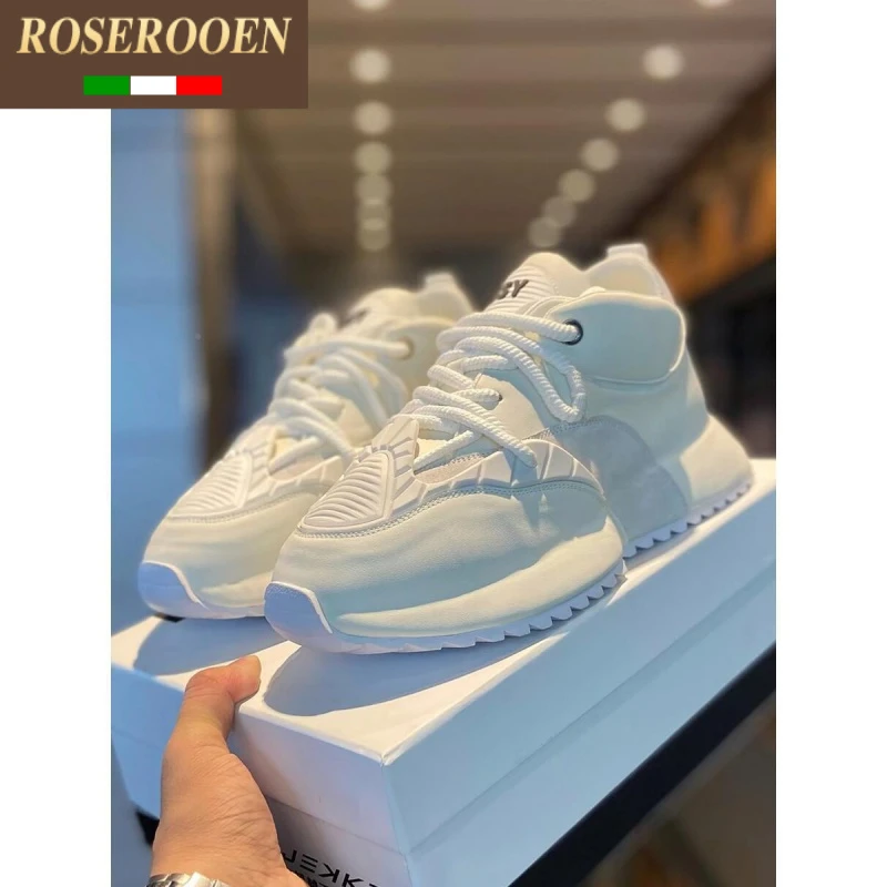 高档轻奢男鞋秋季新款包底增高阿甘鞋潮牌百搭男士时尚休闲运动