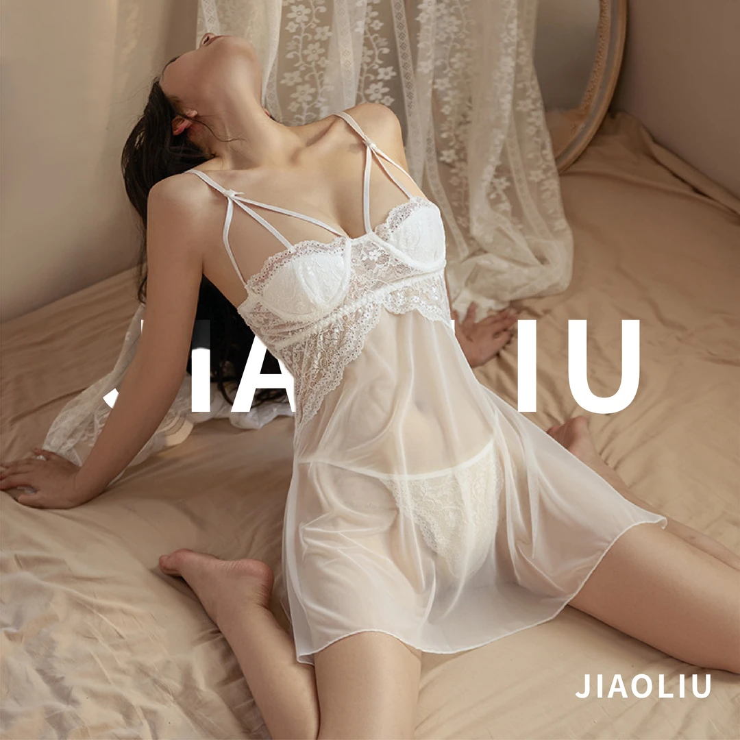 悦色·铁蛋儿·防静电维密私密大码性感内衣纯欲网纱蕾丝性感睡衣吊