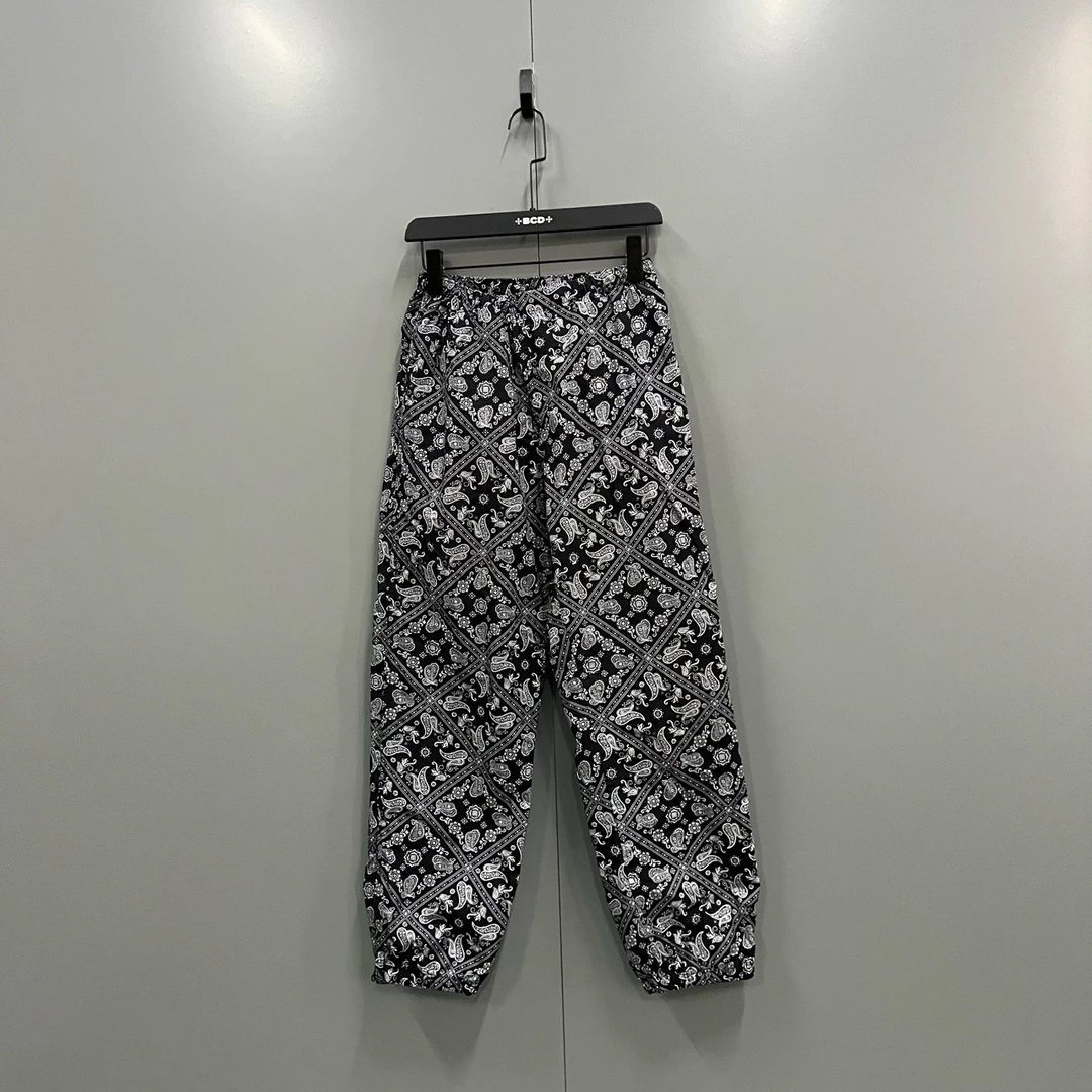 95新 Supreme （cc）黑色腰果花长裤 S码/014117