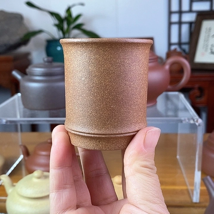 茶杯紫砂降坡泥竹节杯零添加