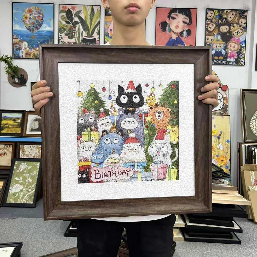 现代卡通风合集儿童房餐厅卧室装饰挂画5050