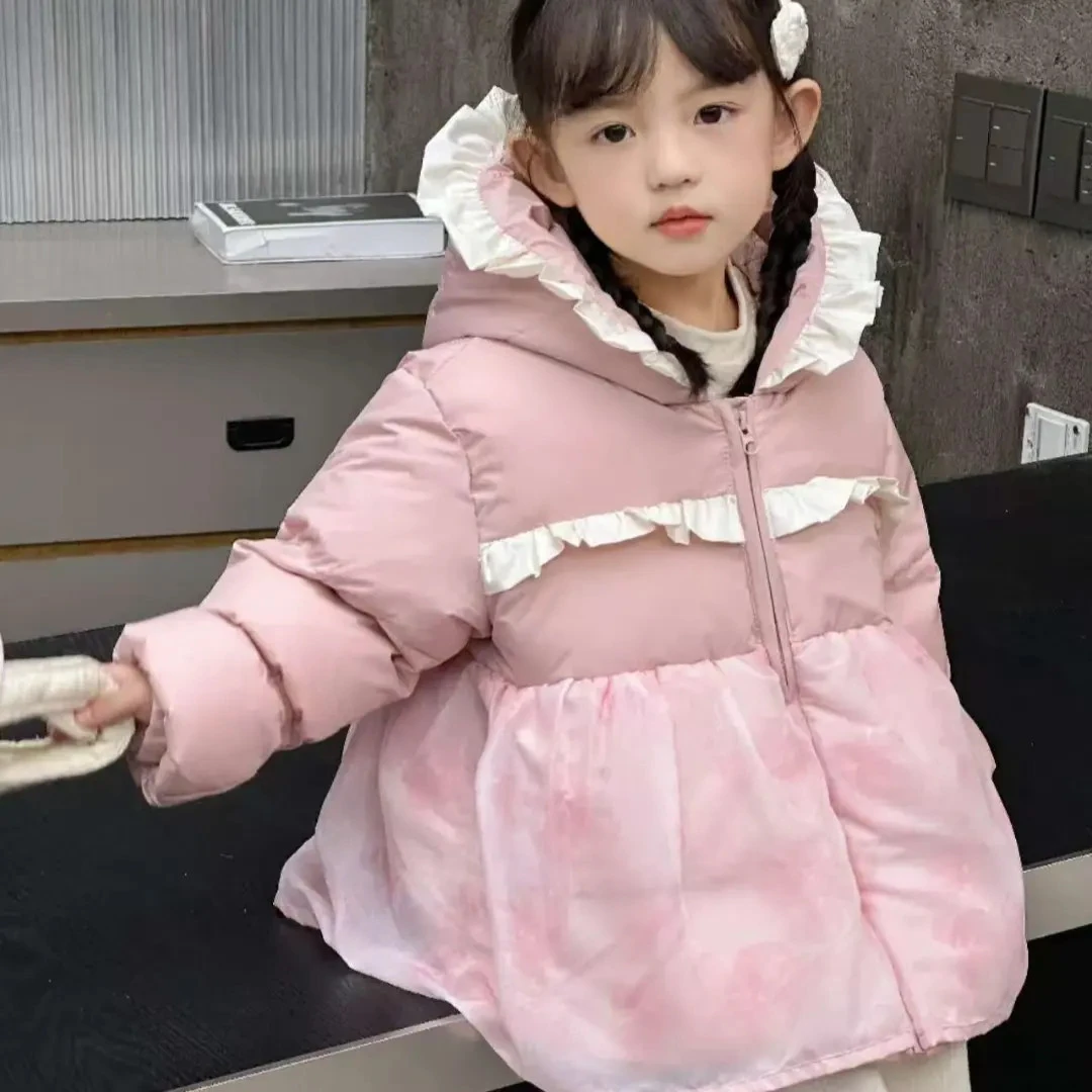 公主款加厚极寒系列外套女宝冬季连帽韩版保暖洋气儿童外套