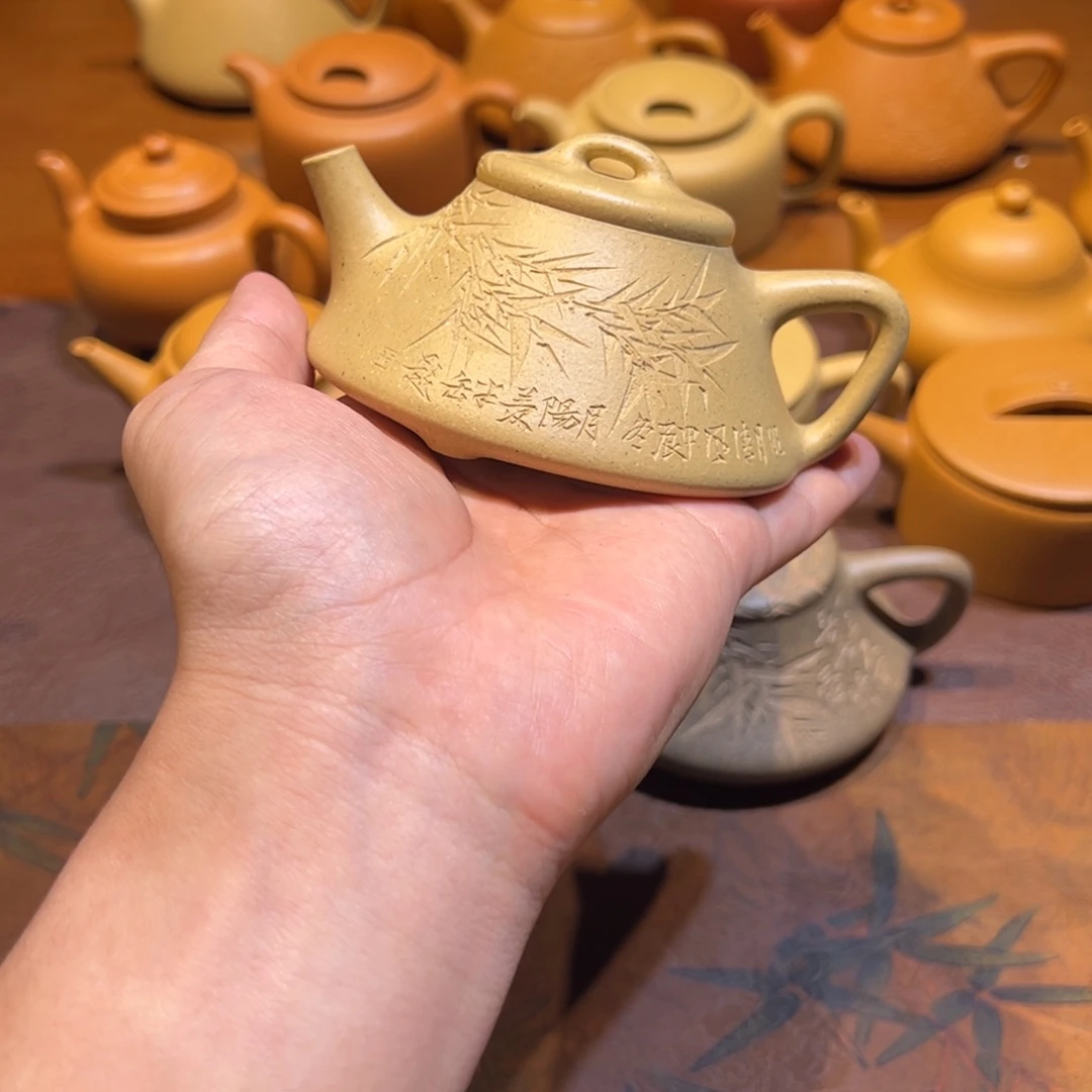 茶壶紫砂趣瓢 夹脂本绿