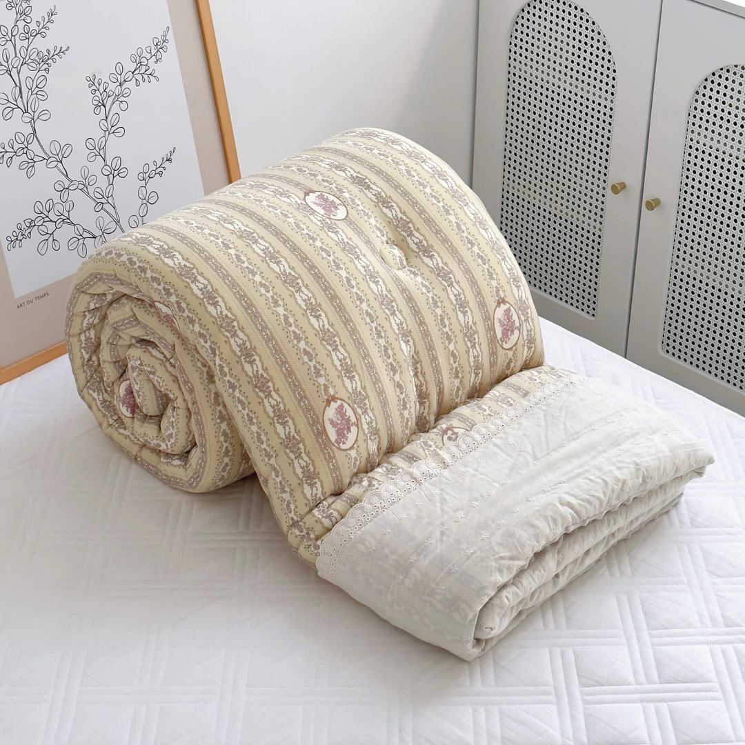 专享【京かわ会社】零碳针织安抚被 春日花藤