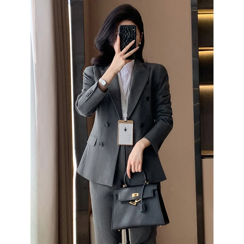 西装套装女春秋2025新款高级感工作服尺码时尚面试气质职业正装