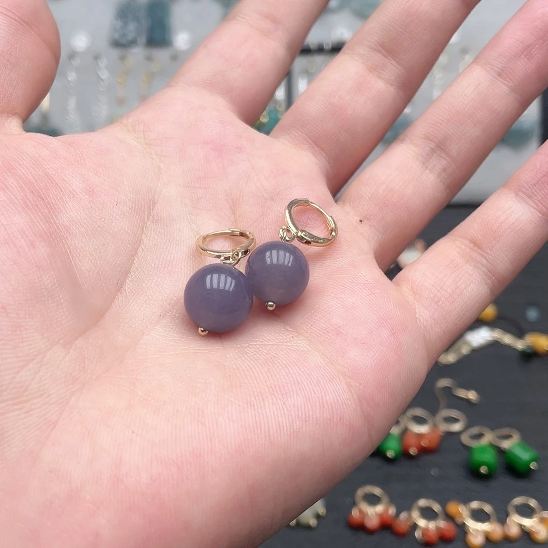 未镶嵌翡翠耳饰0075