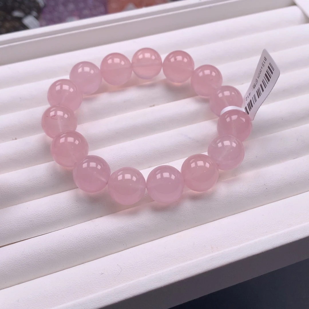 水晶手串未镶嵌马粉15，C39