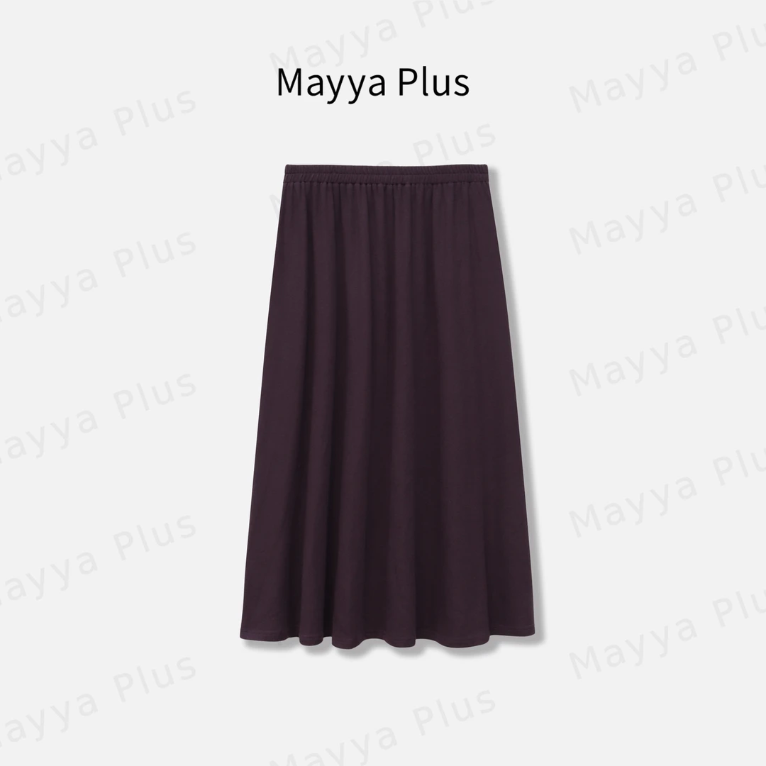 【轻氧半裙】Mayya Plus麦芽定制气质显瘦流光风针织半裙32536702