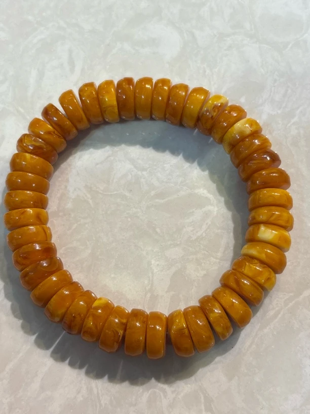 A005蜜蜡片桶珠1.4单圈