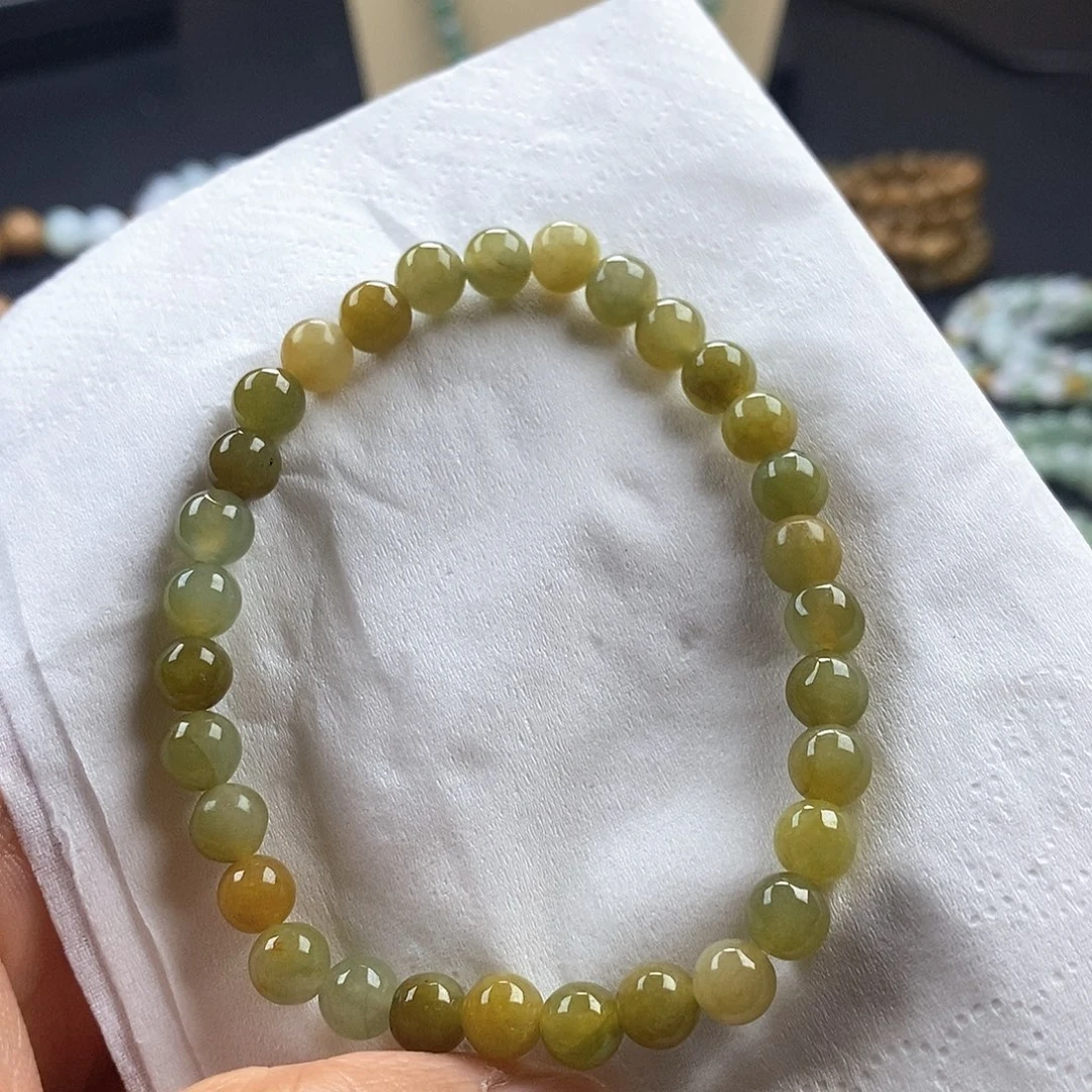 翡翠未镶嵌手链我