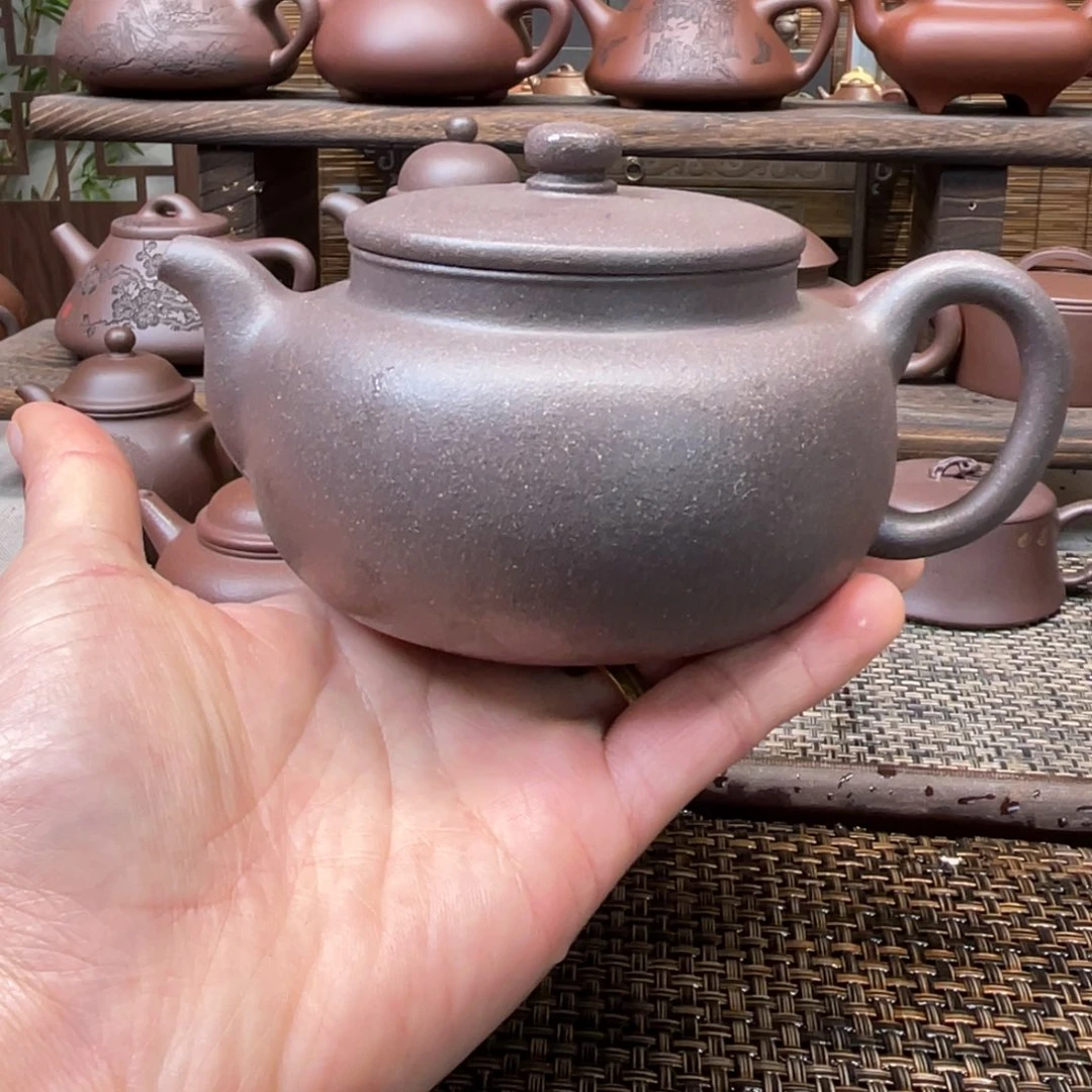 紫砂茶壶宜兴原矿紫砂手工制320