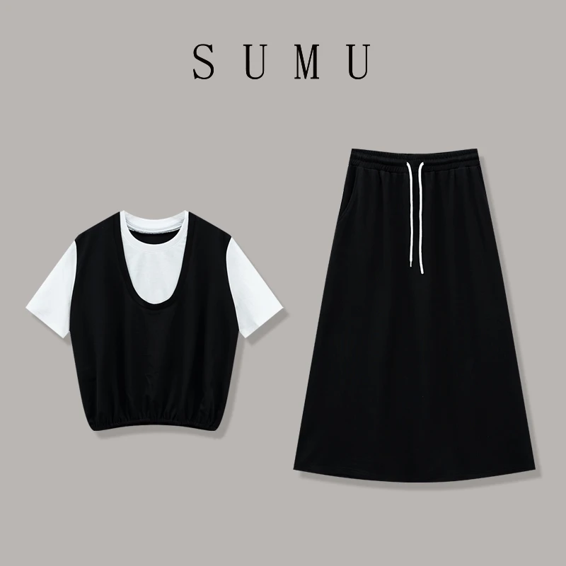 宿慕SUMU 女款套装 3-22春季2025新款时尚百搭休闲套装M000U0