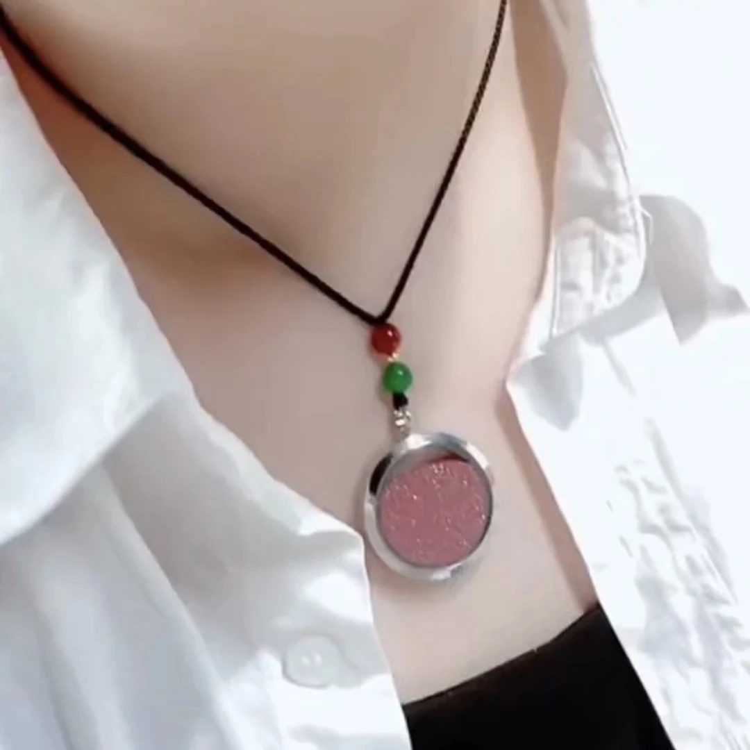 含辰砂工艺品时尚休闲透明盒吊坠