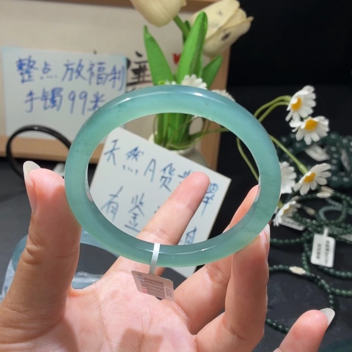 未镶嵌手镯翡翠冰晴绿