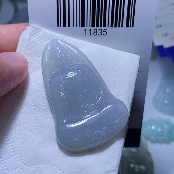 翡翠未镶嵌颈饰天光墟翡翠市场现金代购