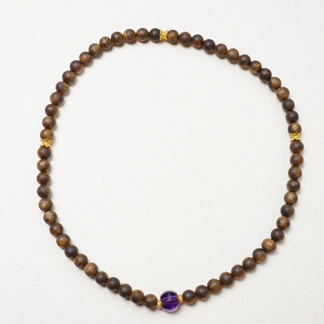 沉香cx370【紫薇】沉香手串