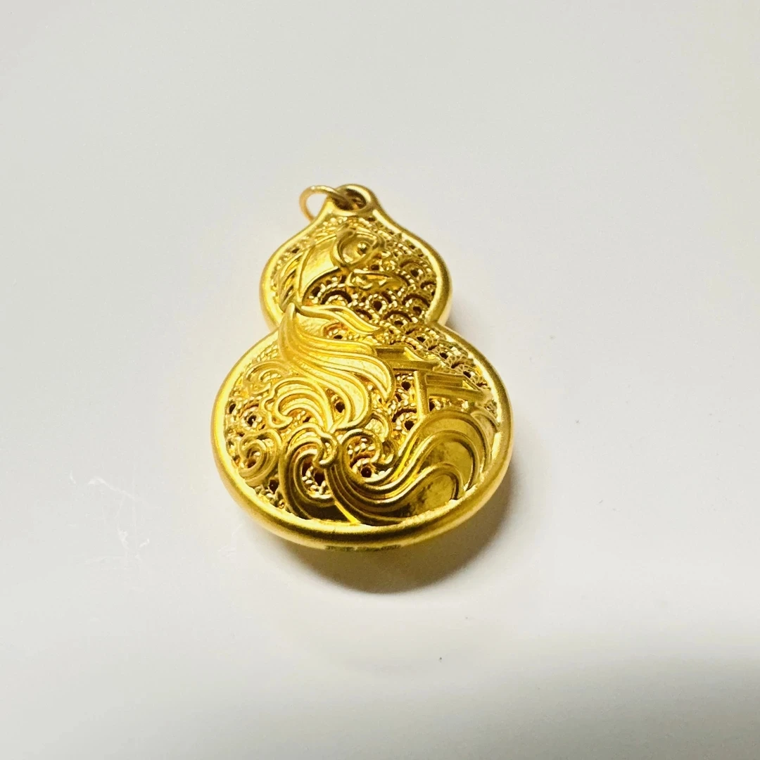足金饰品/锦鲤镂空葫芦/1.89/1B5C2032/q