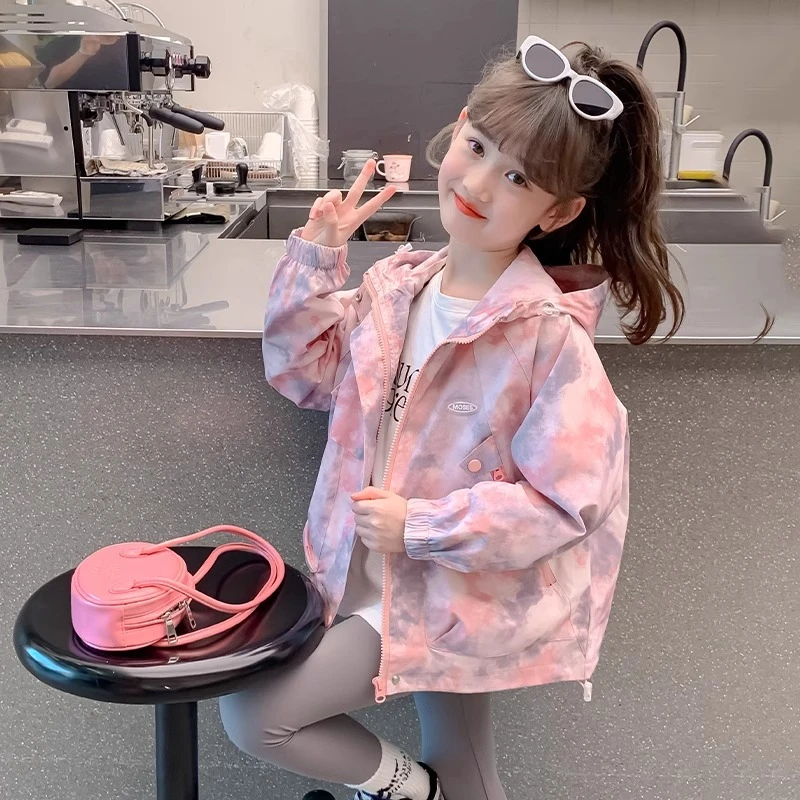 童泰【断码】女童冲锋衣外套春秋款2025新款秋装洋气夹克女孩