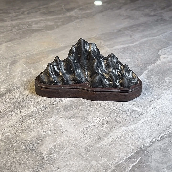 真***物奇石茶宠鱼缸文房摆件