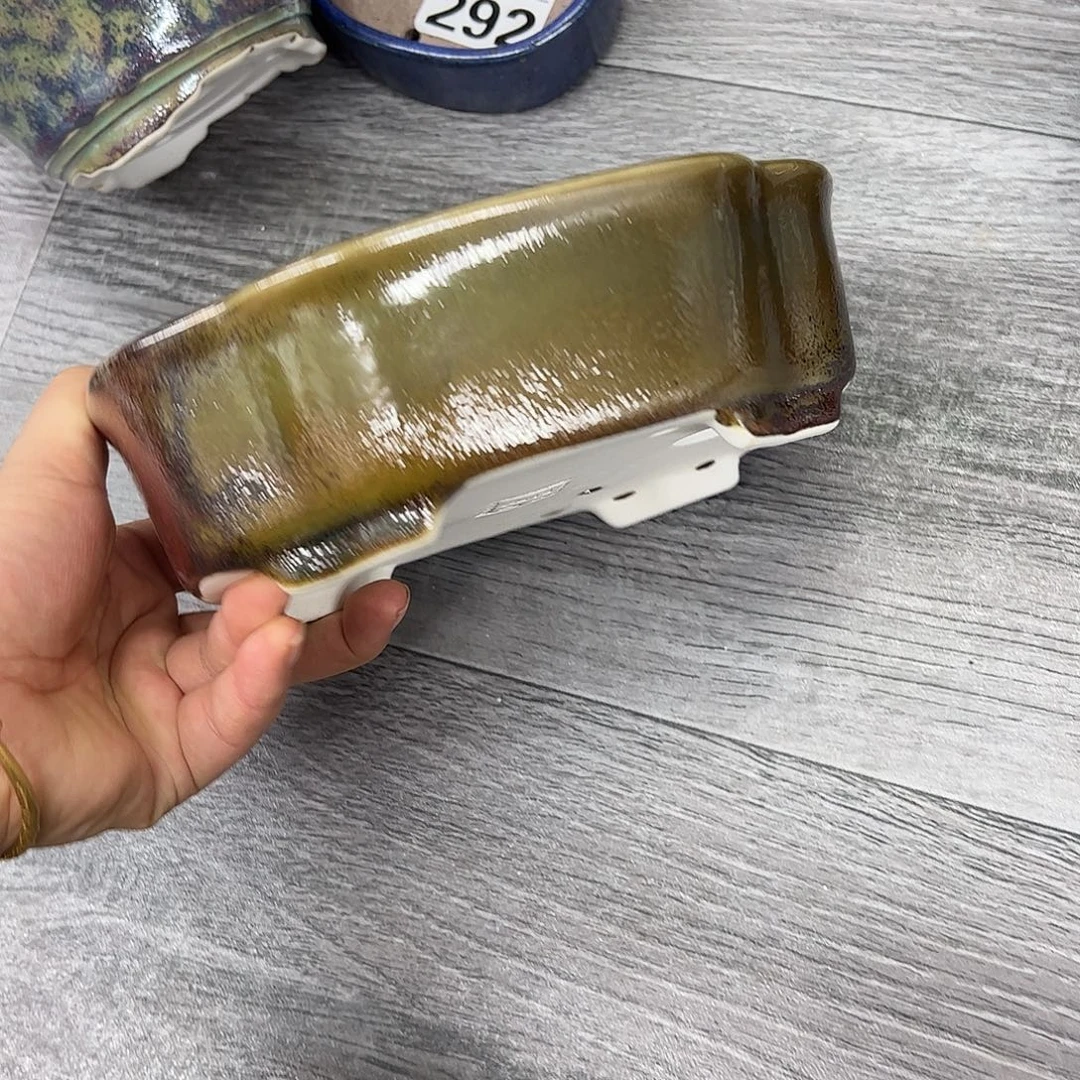 紫砂花盆294号瑕疵18/16/5.5cm窑变