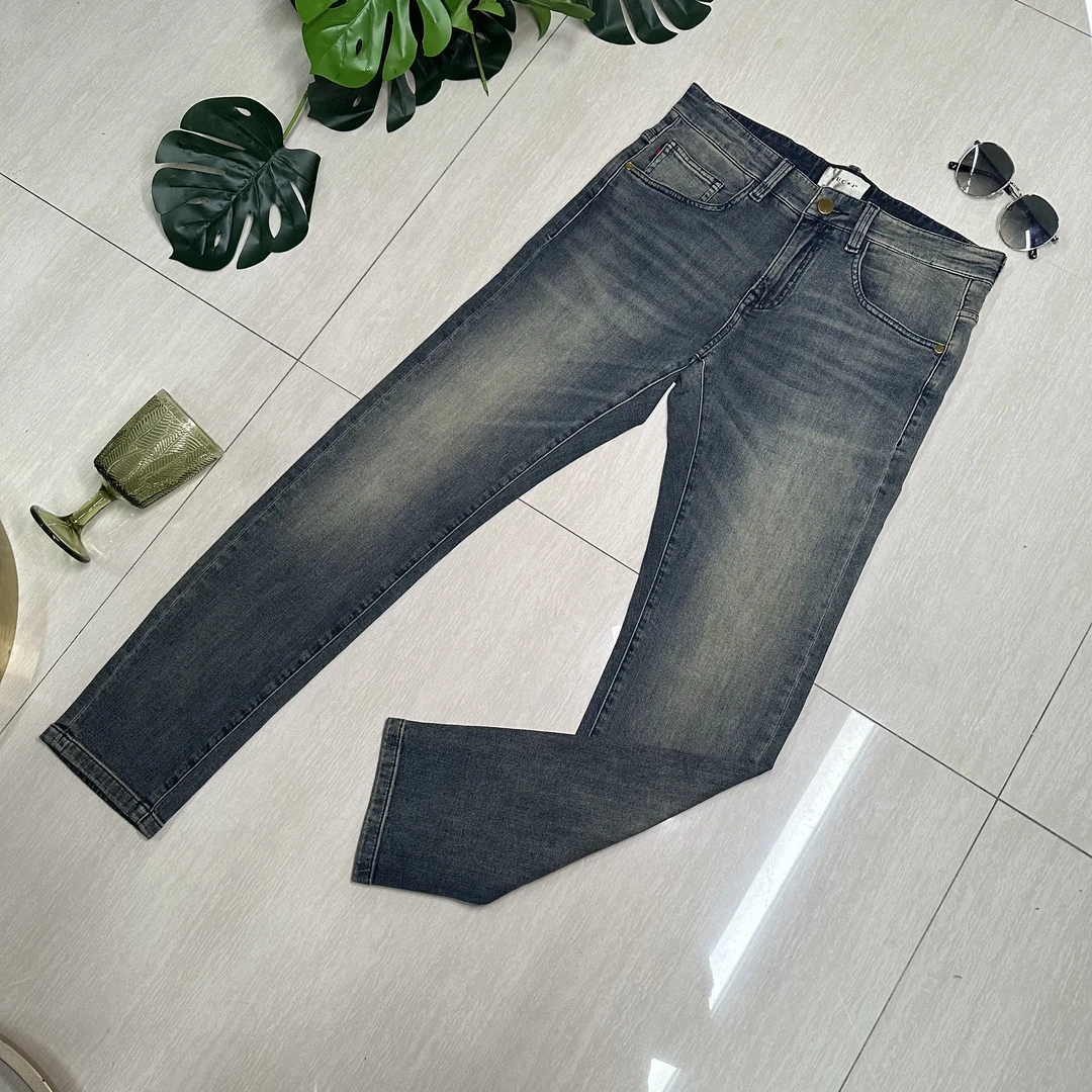 欧品夏季超薄舒适柔软修身微弹时尚潮流高端百搭牛仔裤 2003