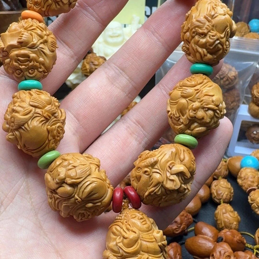 橄榄核手串/手链尺寸23骑兽十八罗汉