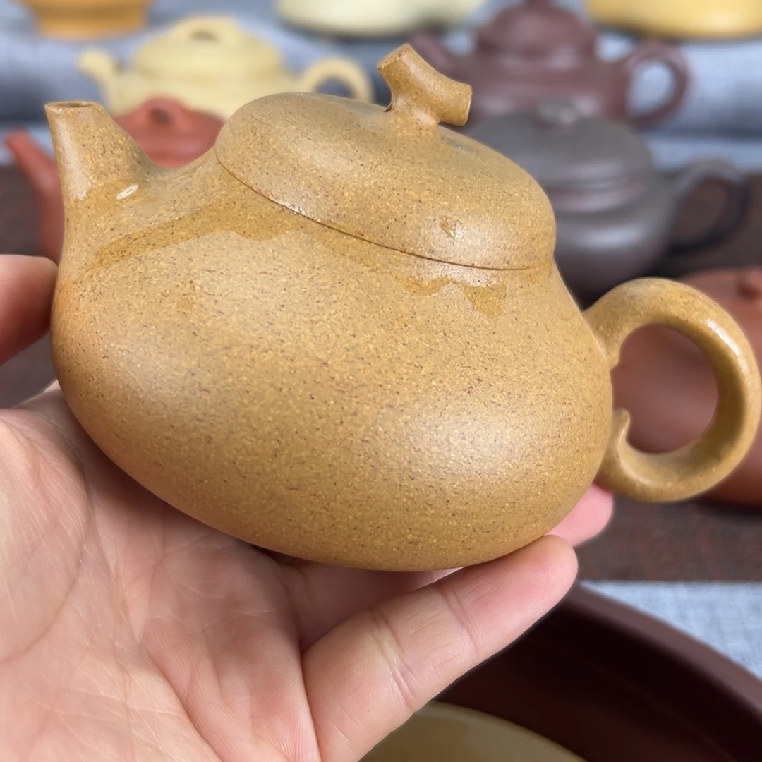 紫砂茶壶黄金段微瑕