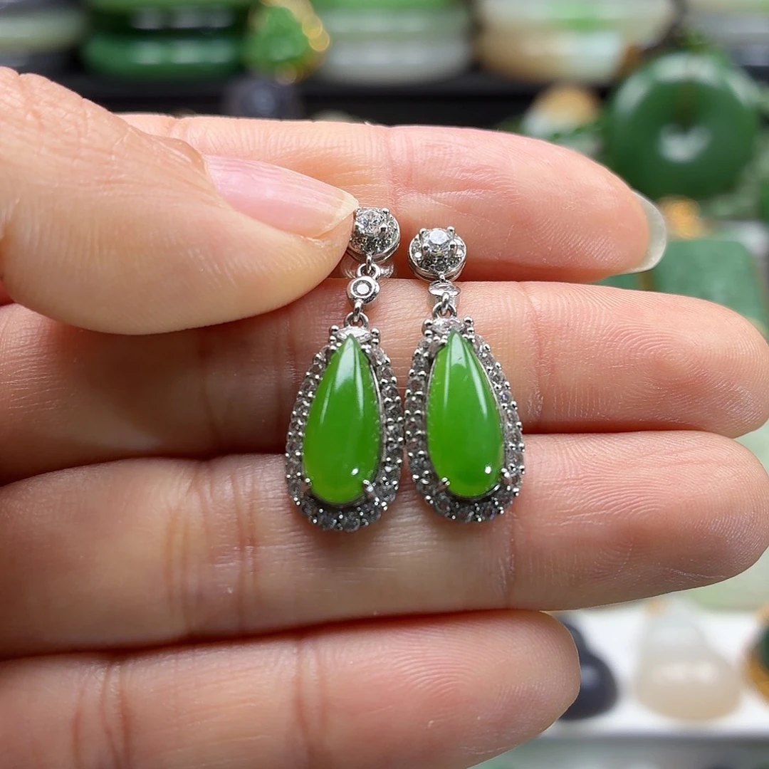 和田玉银S925镶嵌颈饰精品