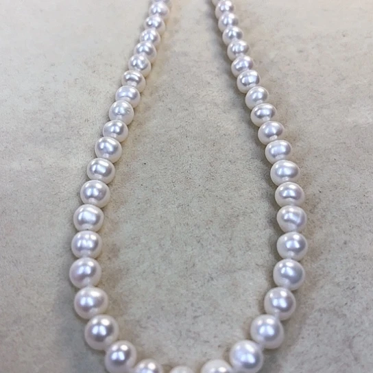 淡水珍珠颈饰银S925镶嵌