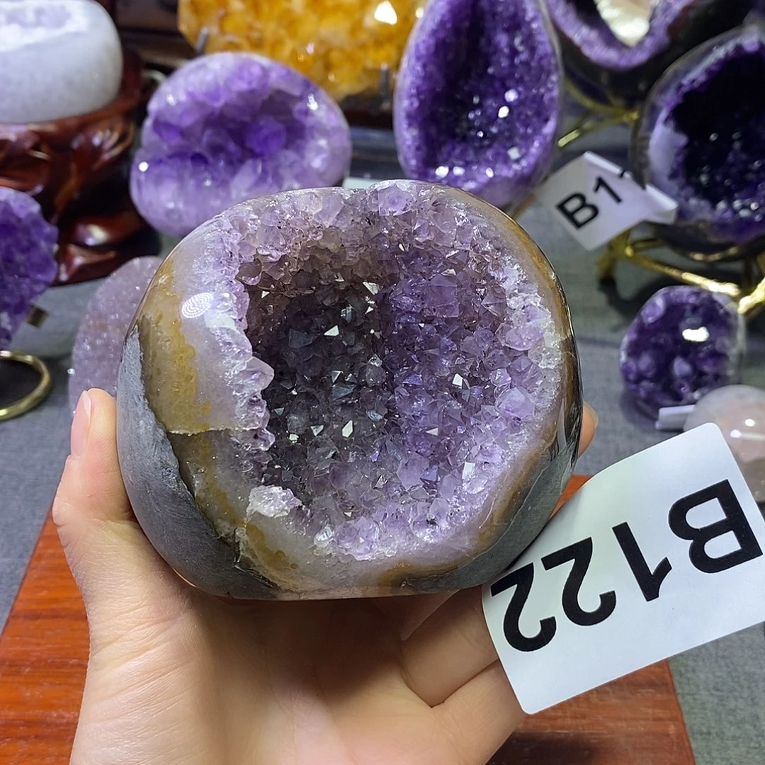 紫晶珠宝半成品未镶嵌