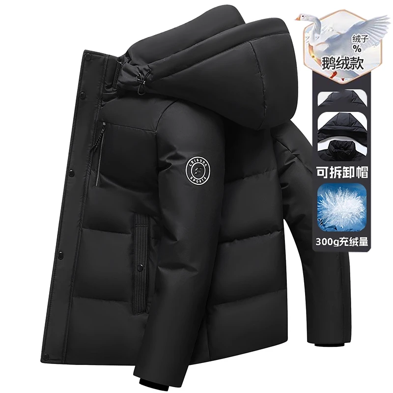 【撤柜直播】高端男士2025冬季新款抗寒加厚保暖中老年短款男装外套