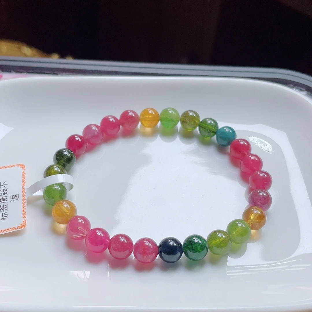 碧玺未镶嵌手链碧玺手链