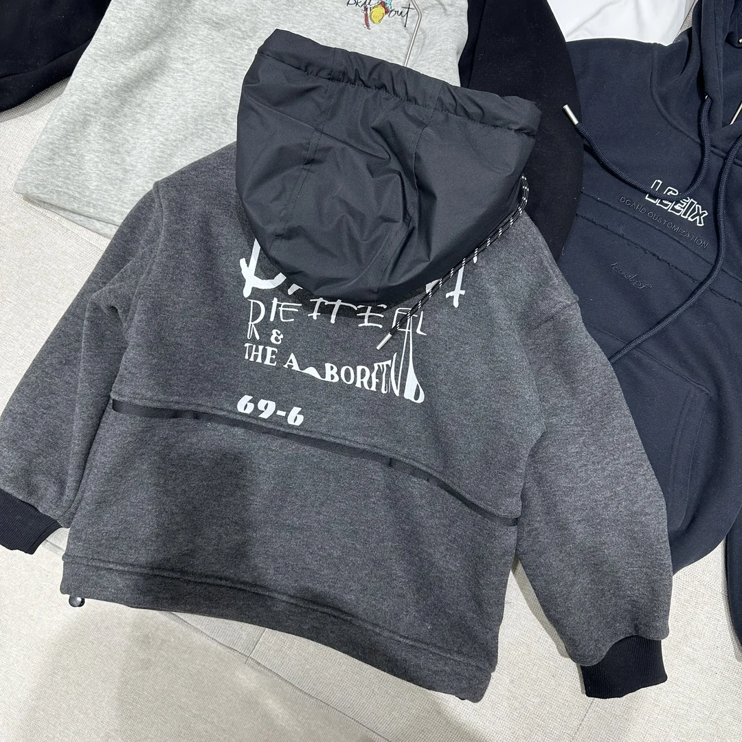 【现货】杭州六小六正版 BY LIUXIAOLIU冬季儿童连帽卫衣20274