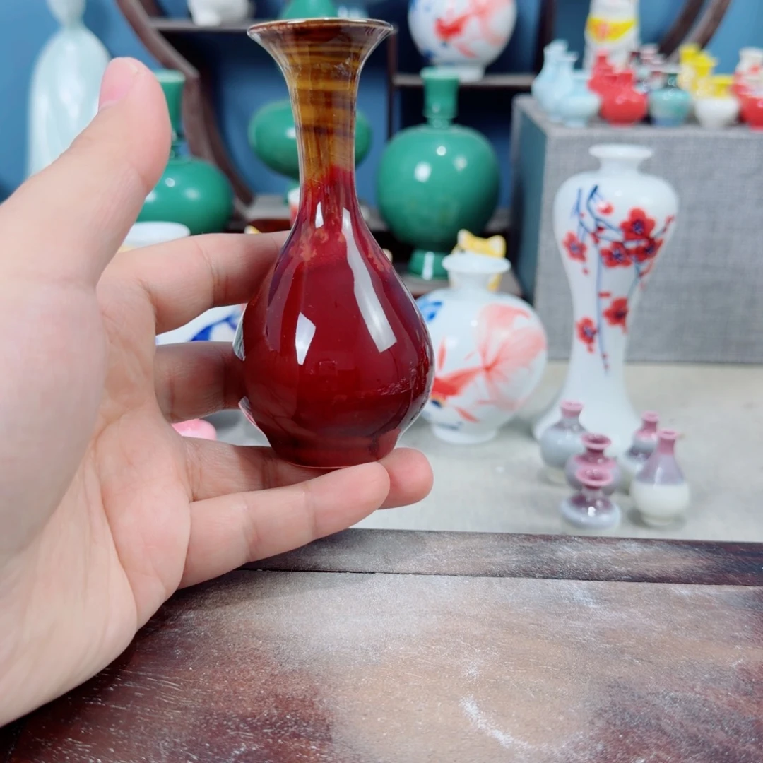 陶瓷手工小花器摆件