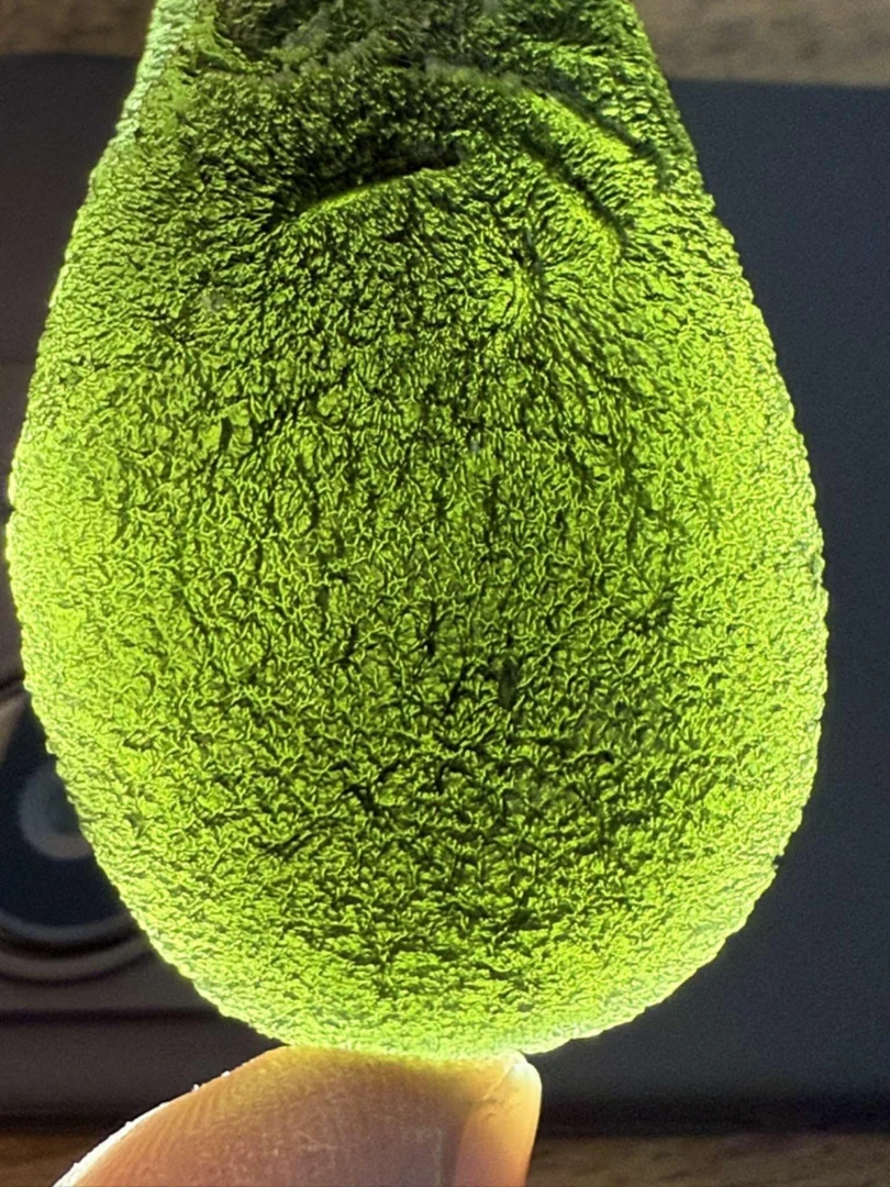 捷克玻璃陨 60克 博物馆级 moldavite天然真品保真捷克大颗收藏