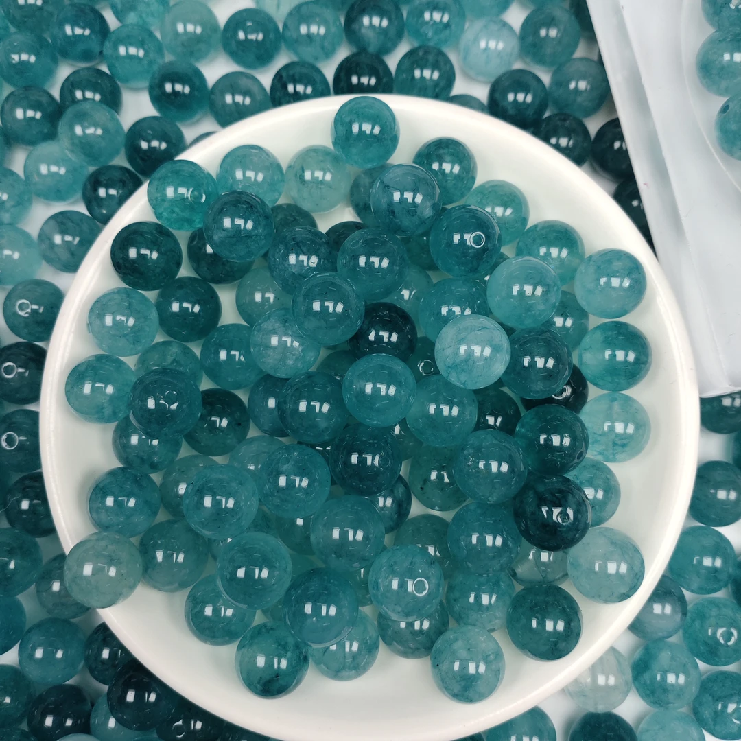 散珠W3292蓝碧玺12MM*10颗