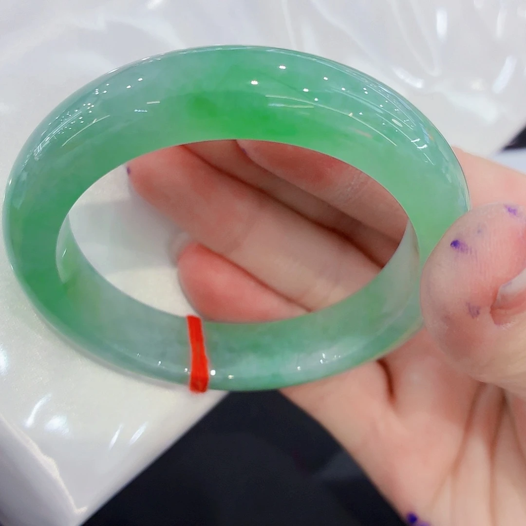 翡翠未镶嵌手镯翡翠54圈口（强推）毕业款