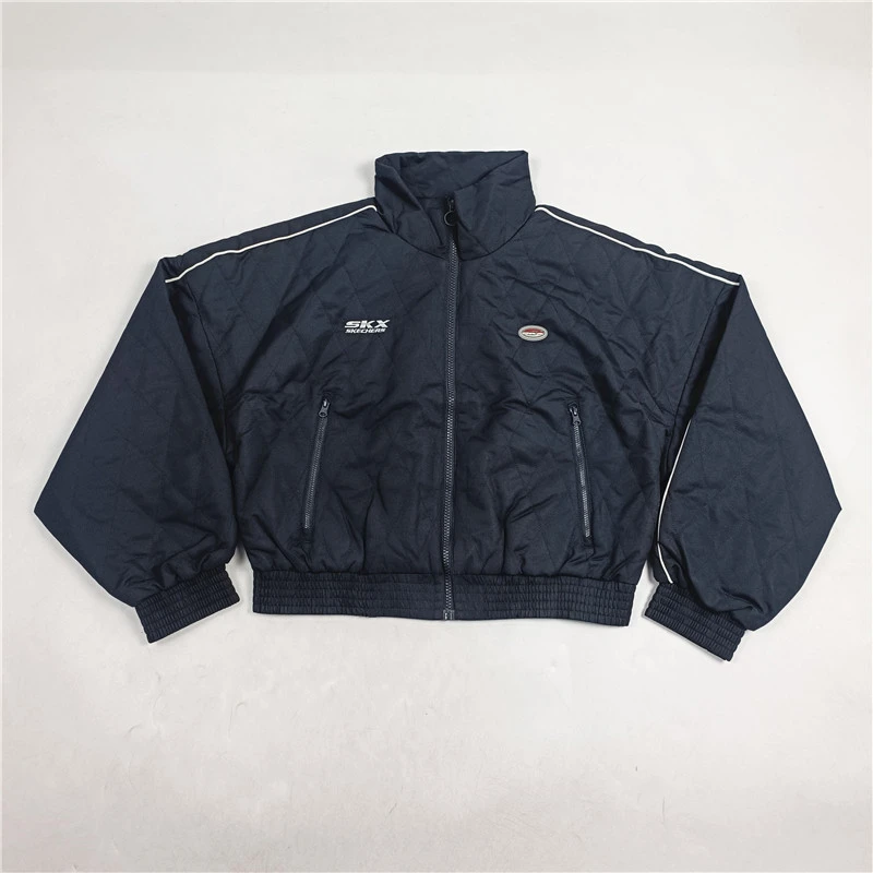 Skechers/斯凯奇秋冬季女士棉服梭织裥棉外套经典印花P123W001