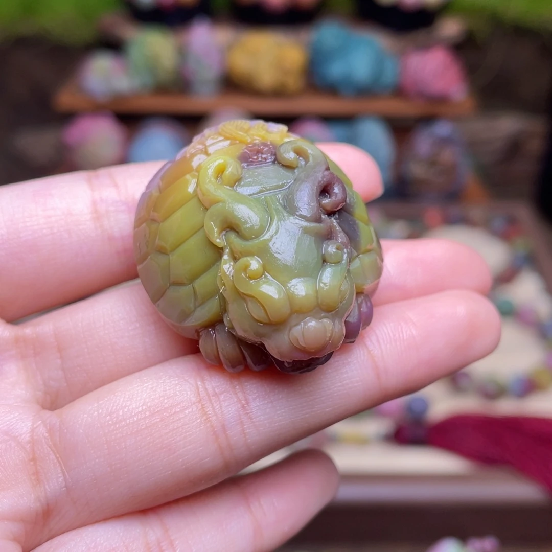 玛瑙/玉髓未镶嵌珠宝半成品盐源玛瑙西瓜色福利大漏龙龟