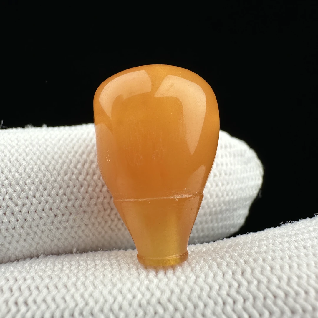 Z7058天然原矿蜜蜡 三通12.1*19.7mm支持复检假一罚十