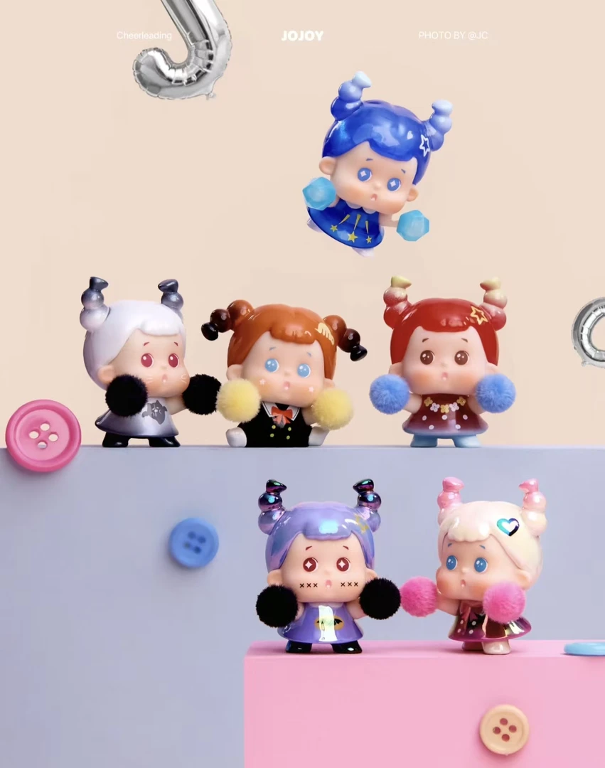 【汉堡拆盒】啾啾咿Jojoy啦啦队系列萌粒盲盒潮玩手办摆件可爱公仔
