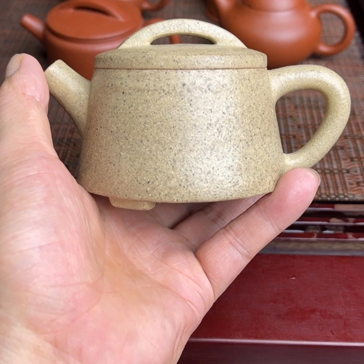 微***行茶壶紫砂黄龙山本绿、手磨料